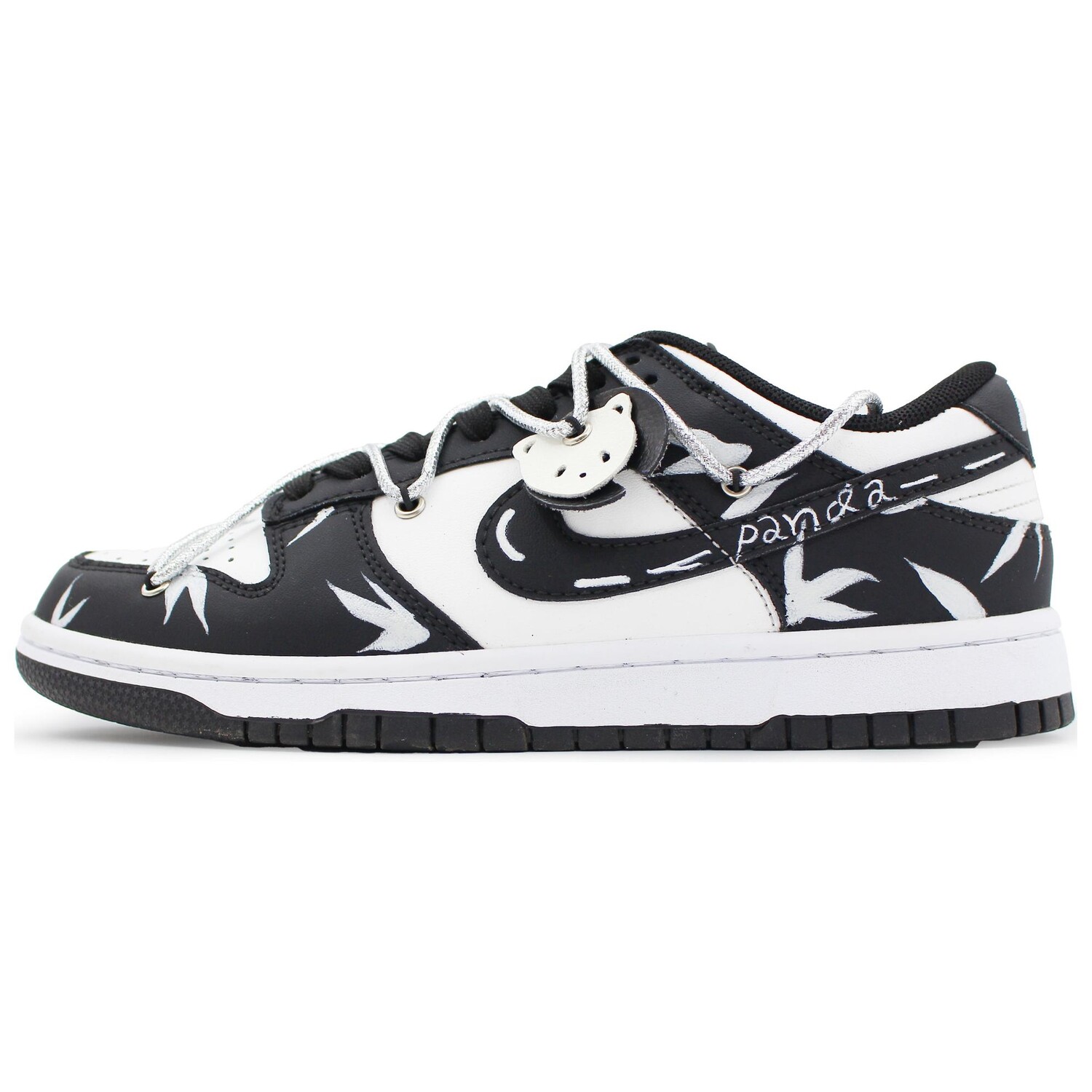 

Кроссовки Nike Dunk Skateboarding Shoes Unisex Low-top White, серебряный, Серый, Кроссовки Nike Dunk Skateboarding Shoes Unisex Low-top White, серебряный