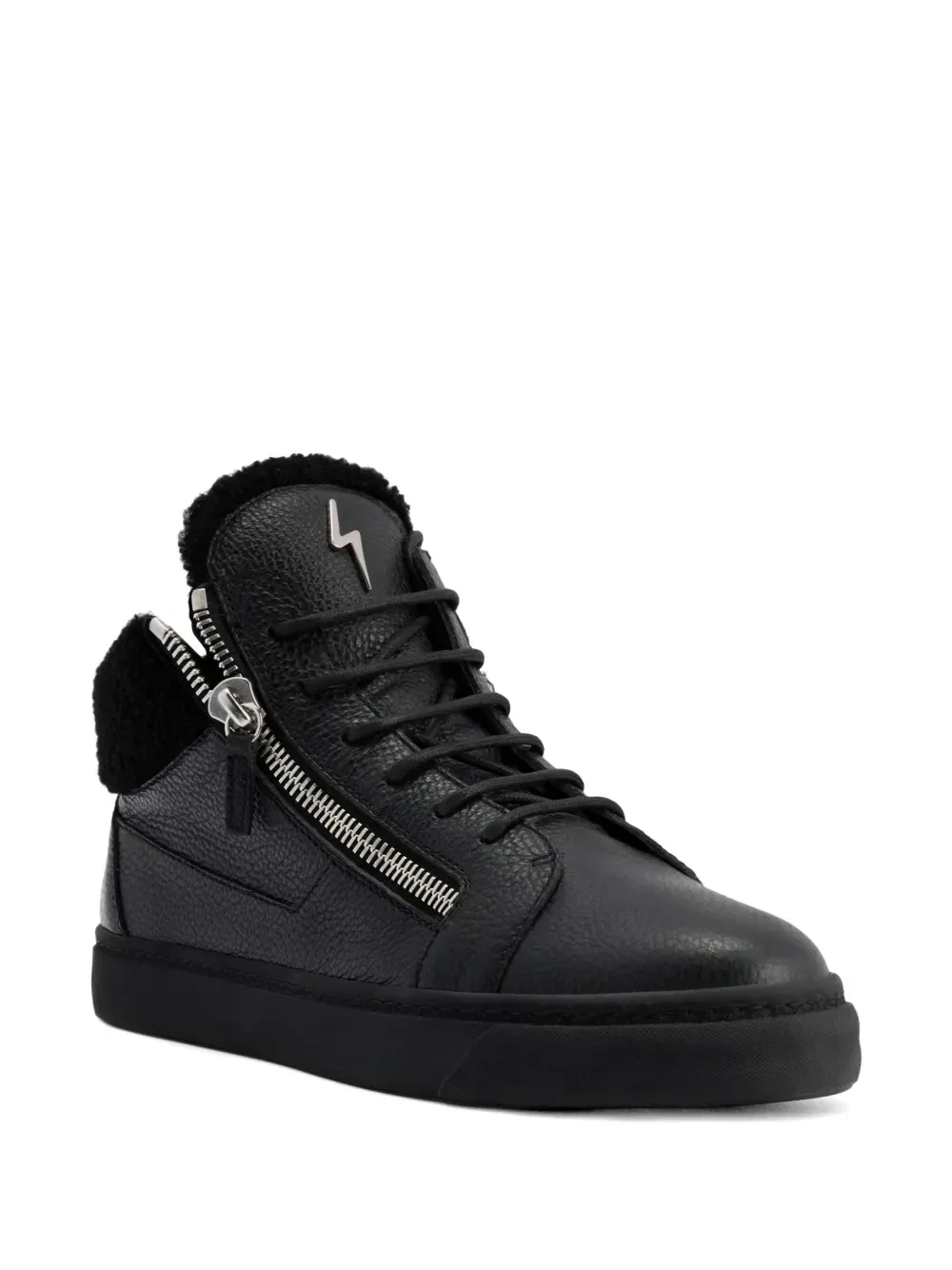 Кеды Kriss с боковыми молниями Giuseppe Zanotti, черный — фото 2
