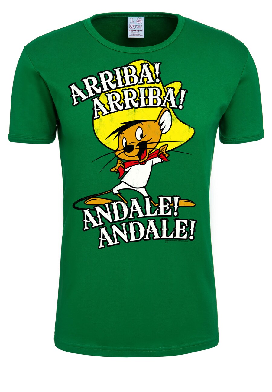 

Рубашка LOGOSHIRT Arriba! Andale!, зеленый