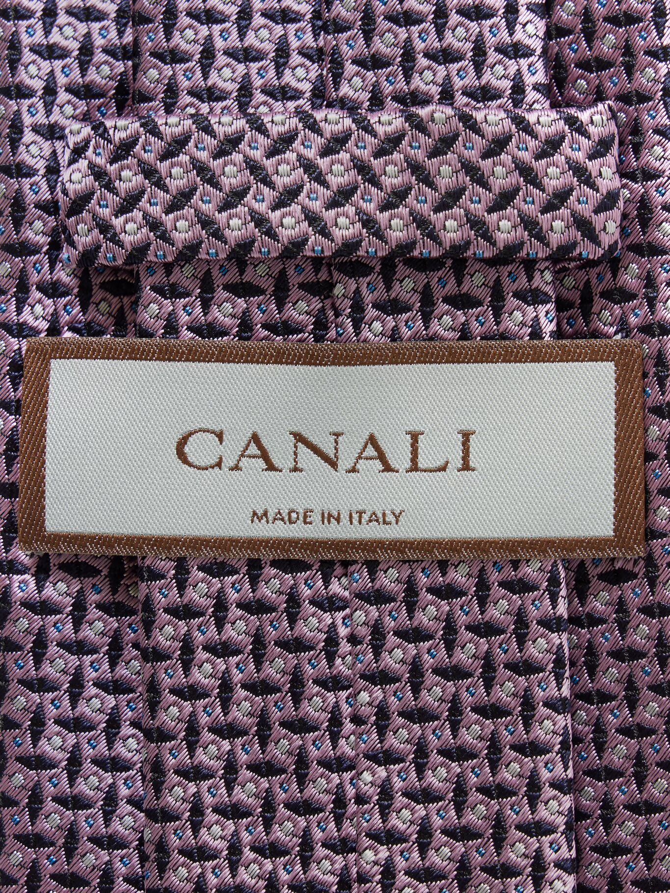 

Галстук из шелкового жаккарда шириной 8 см CANALI, фиолетовый