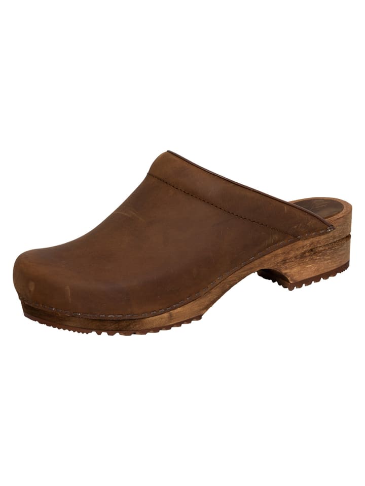 

Домашние тапочки Sanita Clogs, цвет antique braun