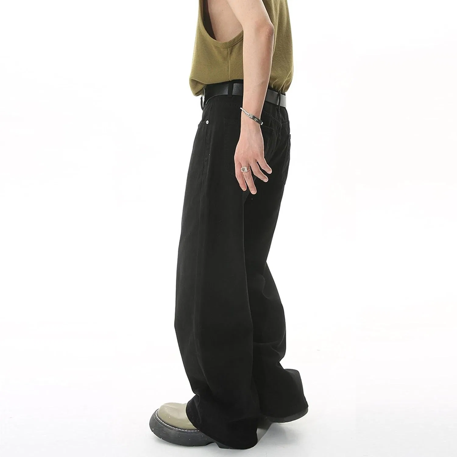Джинсы мешковатые Barrel Jeans, Black — фото 3