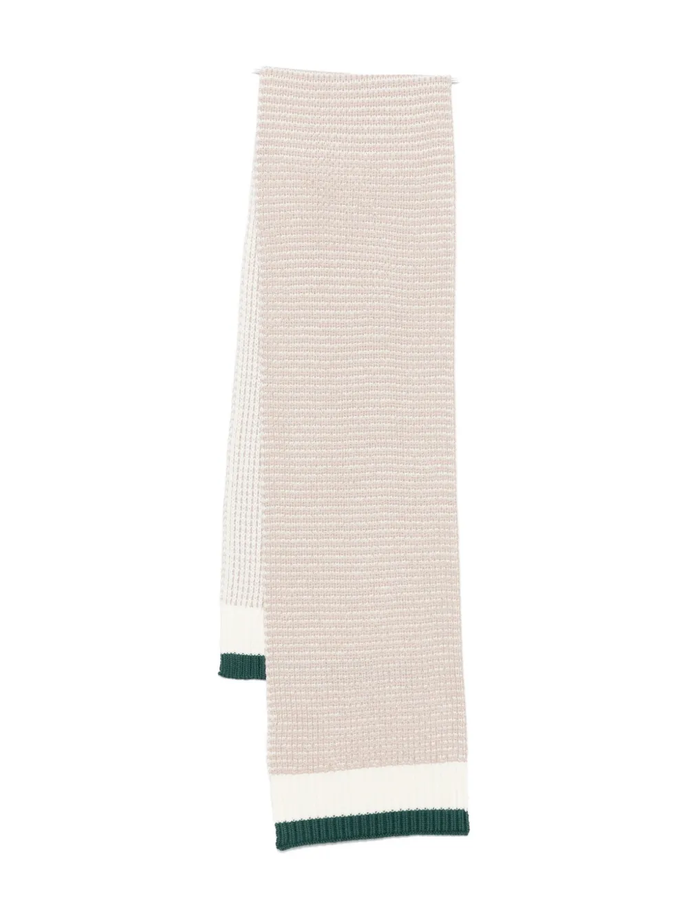 

Шарф с панелями из ребристой вязки Emporio Armani Kids, нейтральный