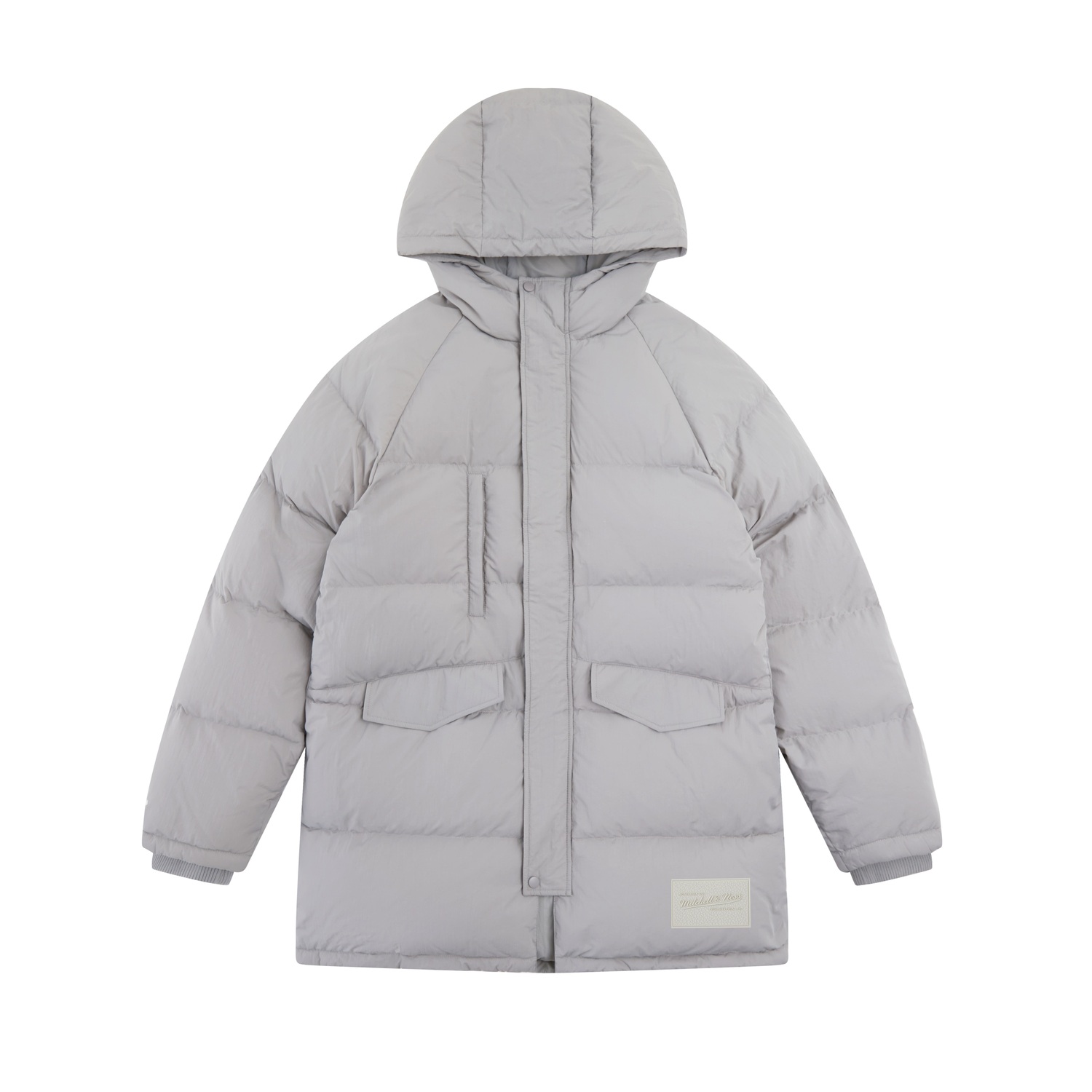 

Mitchell Ness Куртка пуховик Mitchell & Ness унисекс светло-серая, Light Gray