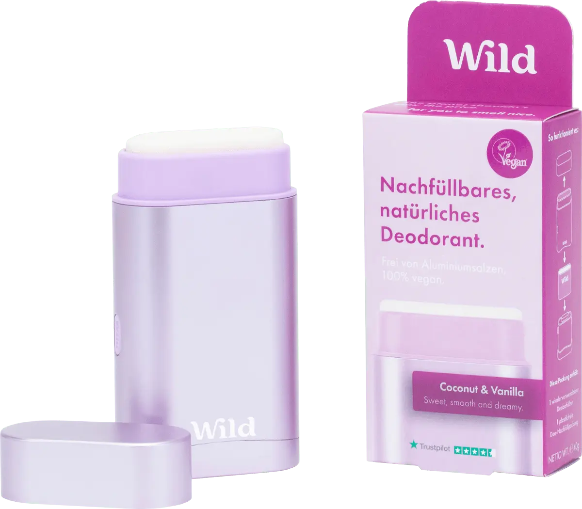 

Деостик Кокос Ваниль + Нахфуллпак 40г Wild