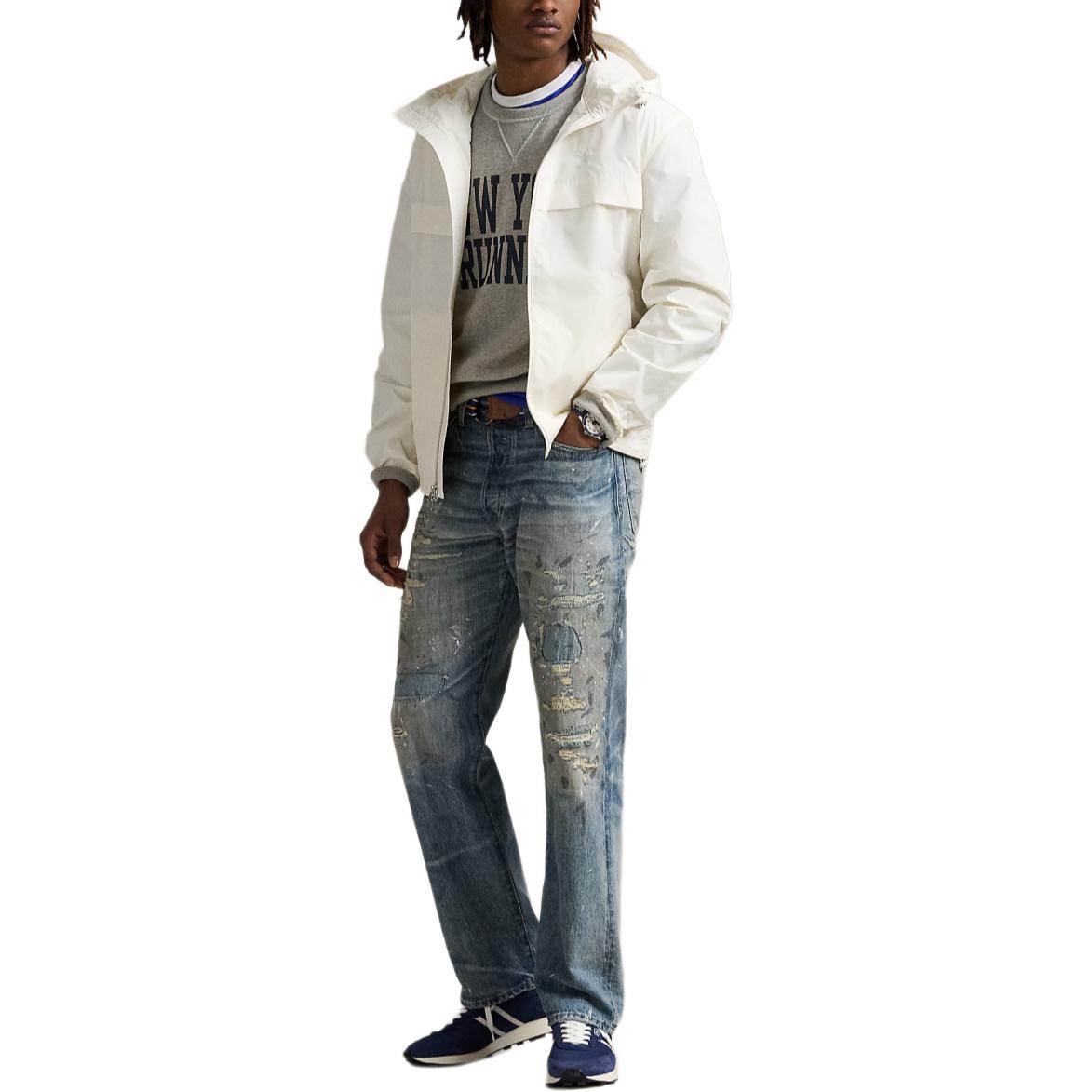 Polo Ralph Lauren Стираная белая куртка мужская, Washed White — фото 4