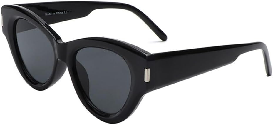 

Женские модные солнцезащитные очки в полоску, мужские популярные очки для активного отдыха, женские солнцезащитные очки «кошачий глаз» с зеркальными линзами MUTYNE, Black