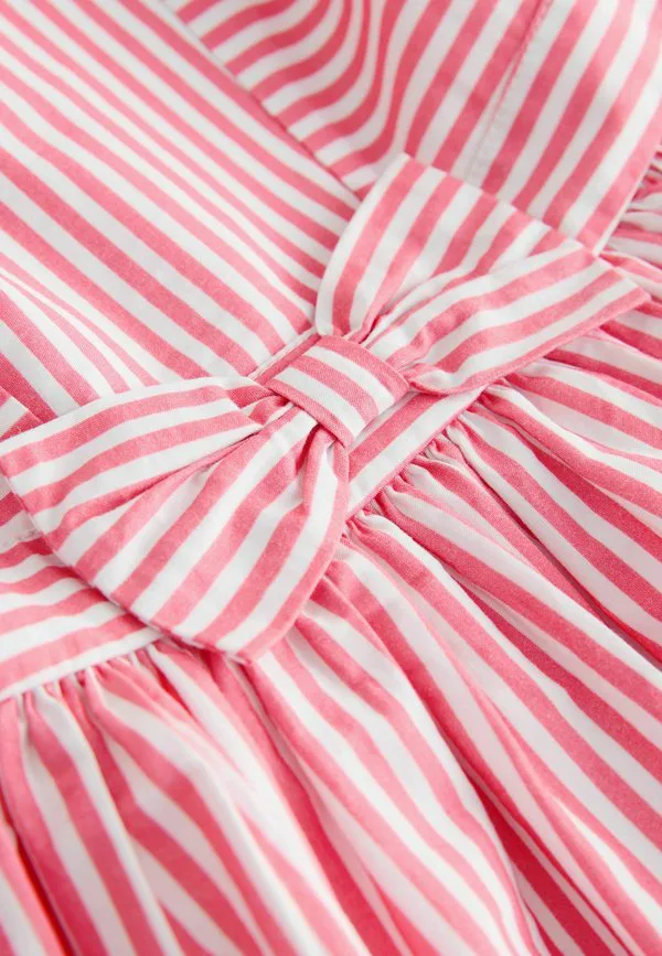 Платье для выпускного вечера стандартного кроя с бантом спереди Next, Red Strawberry Stripe — фото 3