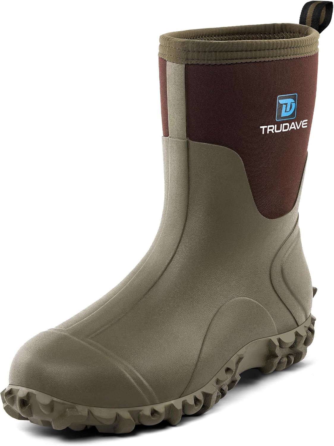 

Резиновые сапоги Trudave для мужчин, 6 мм неопрена с утеплителем, болотные сапоги со стальной подошвой, мужские водонепроницаемые сапоги до середины голени, противоскользящие резиновые сапоги для фермерства, садоводства и рыбалки, размеры 7-13,...