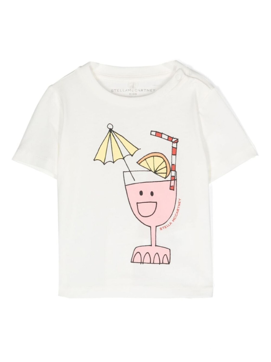 

Stella McCartney Kids базовая футболка, белый