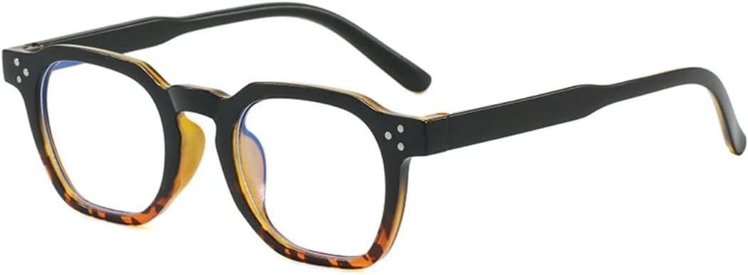 

Модные солнцезащитные очки для женщин и мужчин в винтажном стиле, роскошная оправа для очков, оправа для очков UV400 (для мужчин и женщин) UUPTTPL, Black Leopard Clear