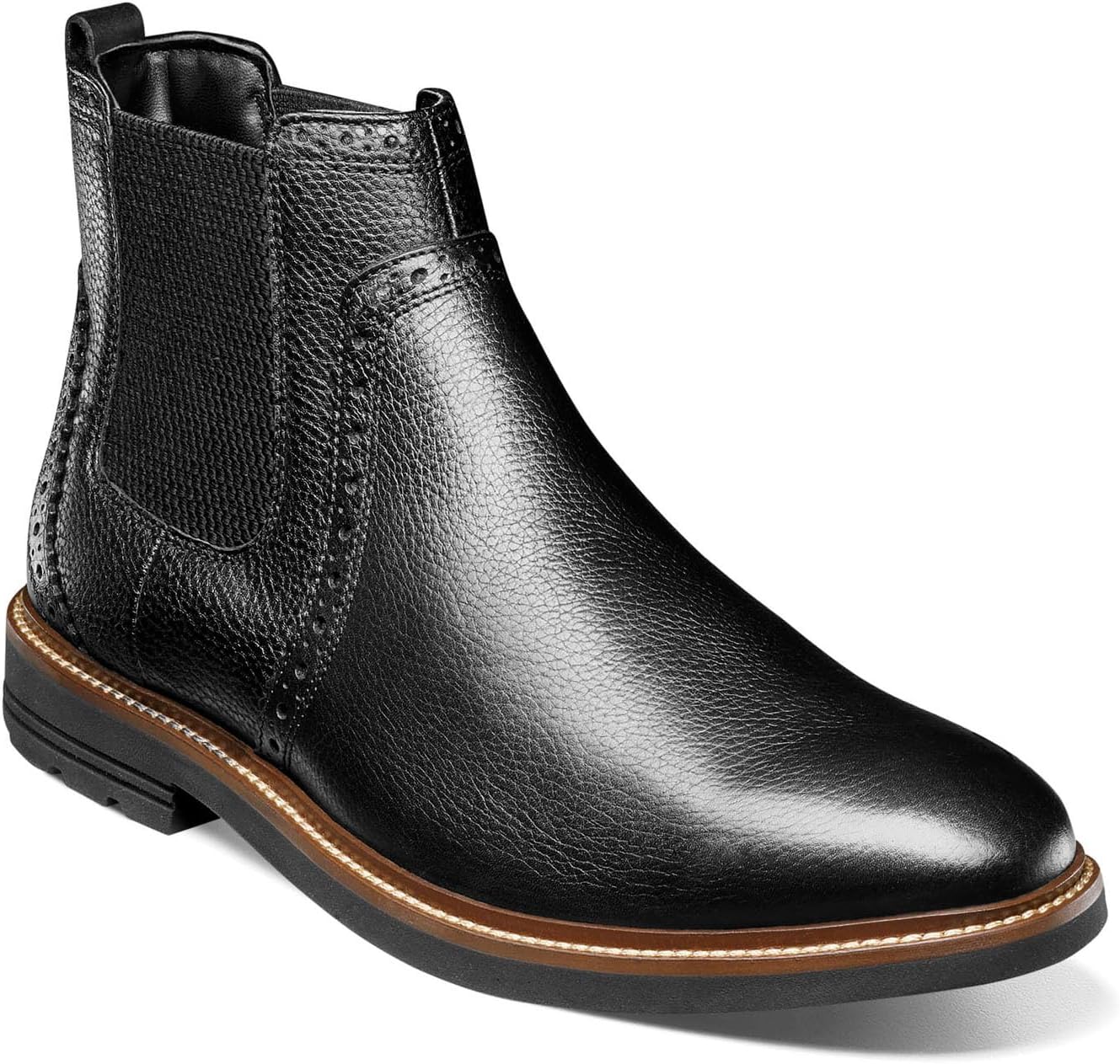 

Мужские ботинки Nunn Bush, Otis II с простым носком Челси, черный