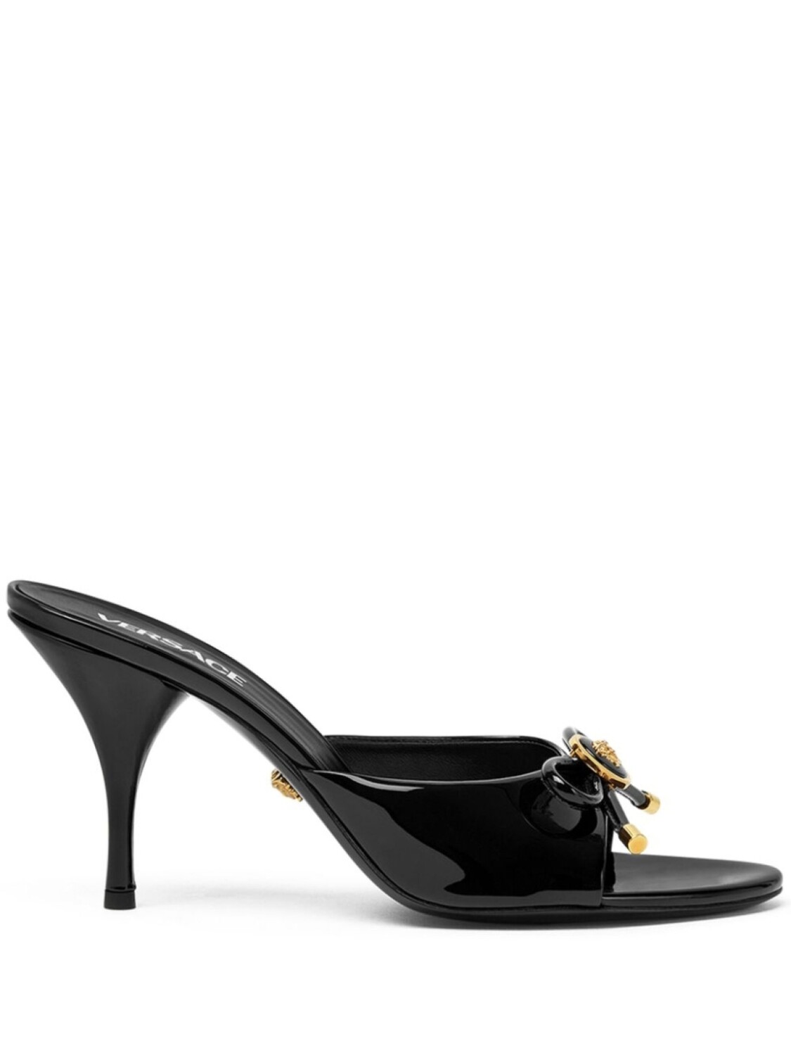 Мюли Medusa с бантом Versace, черный