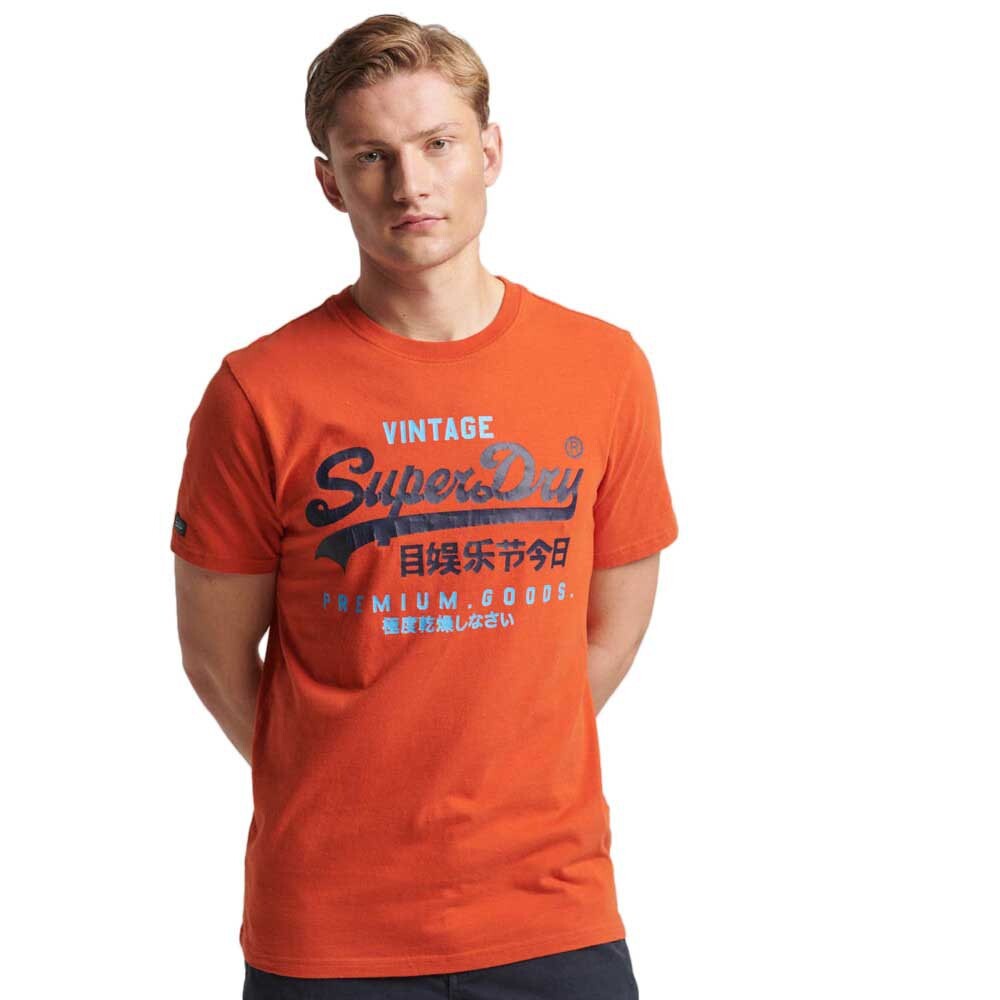 

Футболка Superdry Classic Vintage Logo Heritage, оранжевый