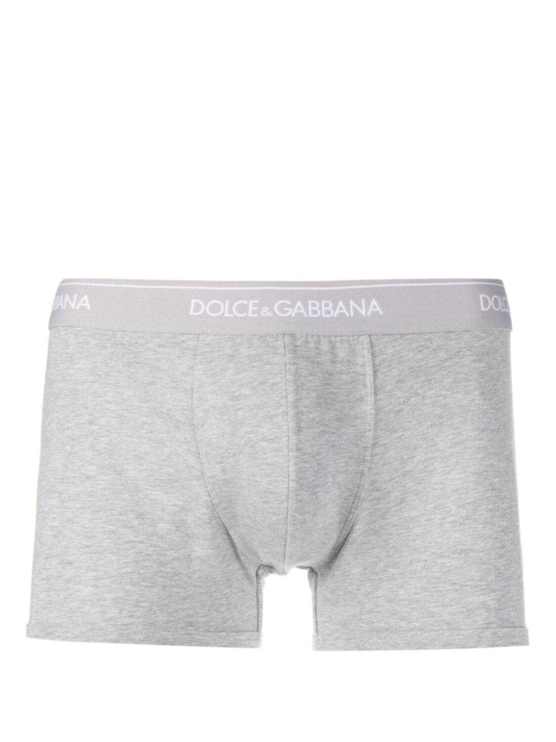 Dolce & Gabbana комплект из двух боксеров с логотипом, серый — фото 2
