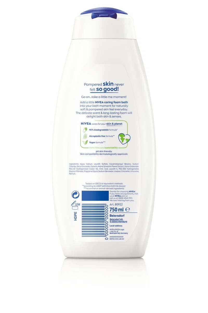 Гель для ванны и душа NIVEA Care&Relax 2-в-1, 750 мл Nivea — фото 3