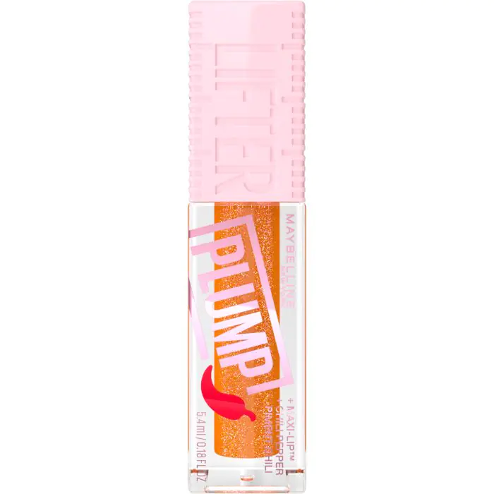 

Блеск для губ brillo de labios lifter plump con chili pepper y ácido hialurónico Maybelline New York, цвет 008 hot honey