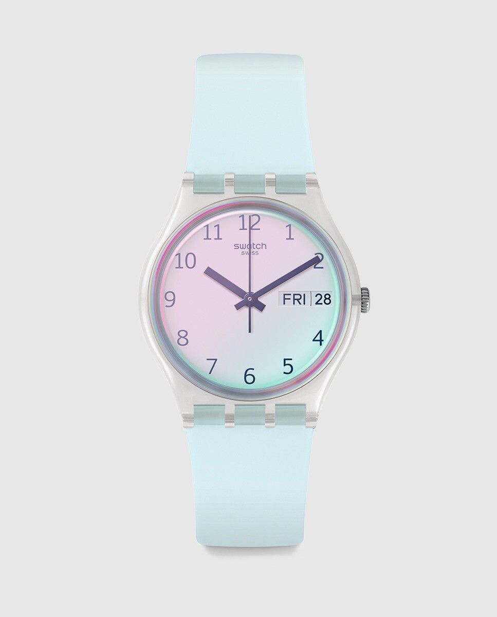 

Swatch Ultraciel GE713 синие силиконовые женские часы Swatch, синий