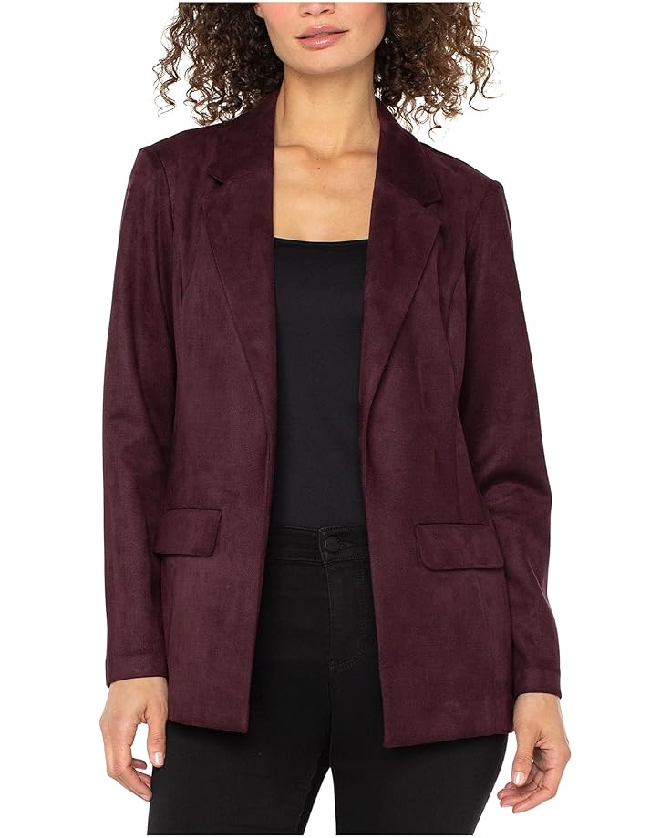 

Женское пальто Liverpool Los Angeles Sueded Scuba Knit Boyfriend, Dark Oxblood