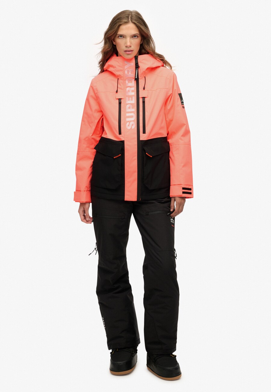Спортивная куртка Superdry, коралловый/черный — фото 4