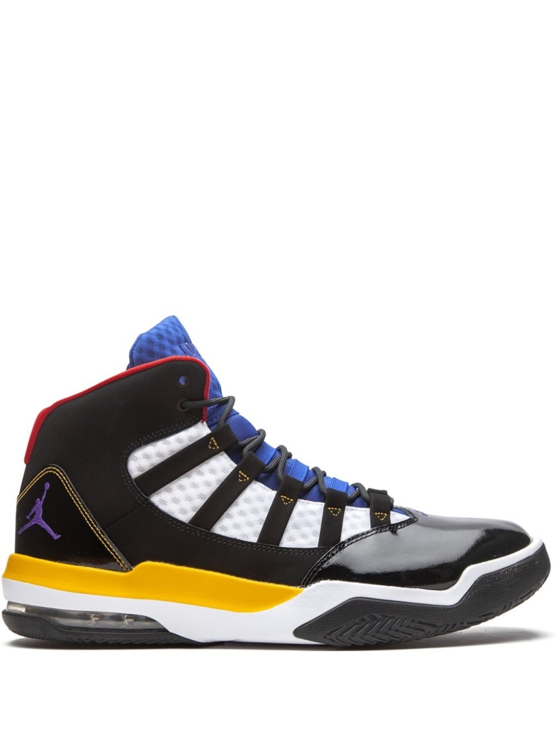 

Кроссовки Jordan Jordan Max Aura, черный/белый/синий/желтый