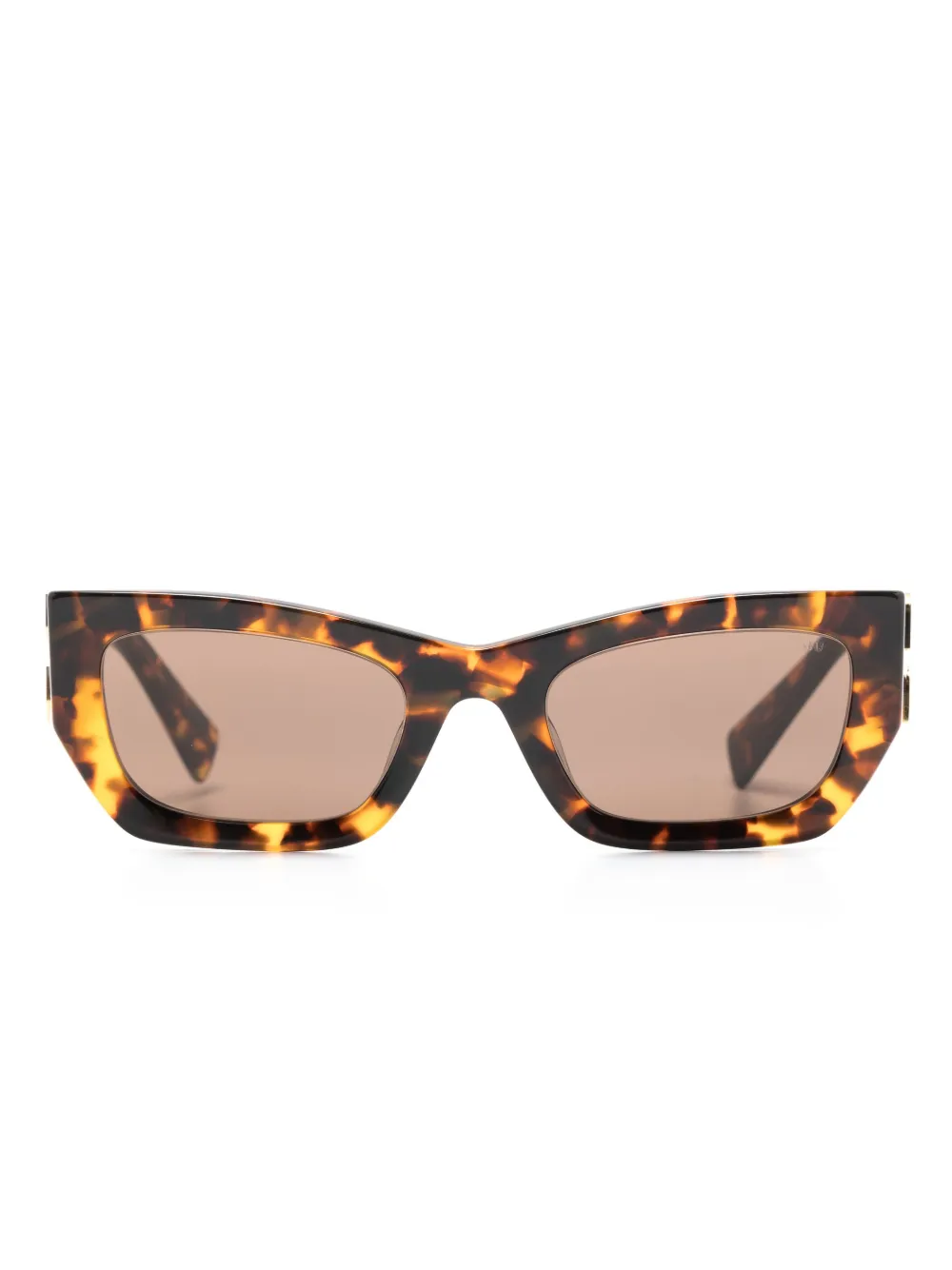 

Солнцезащитные очки с логотипом Miu Miu Eyewear, коричневый