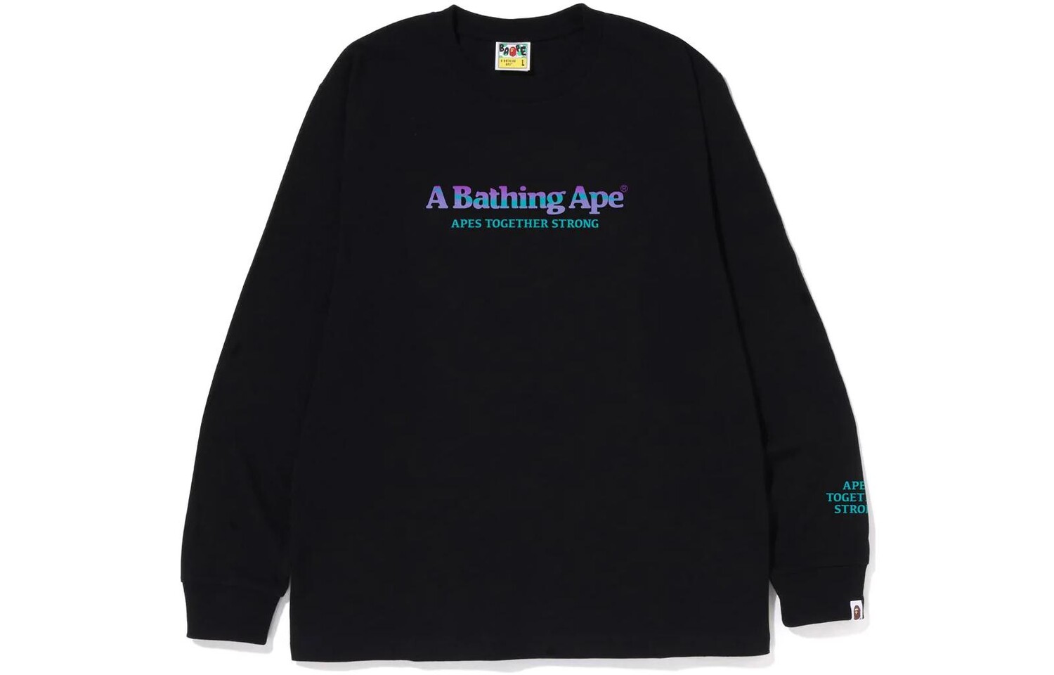 

Футболка BAPE Bape Mountain L/S FW22 A Bathing Ape, черный