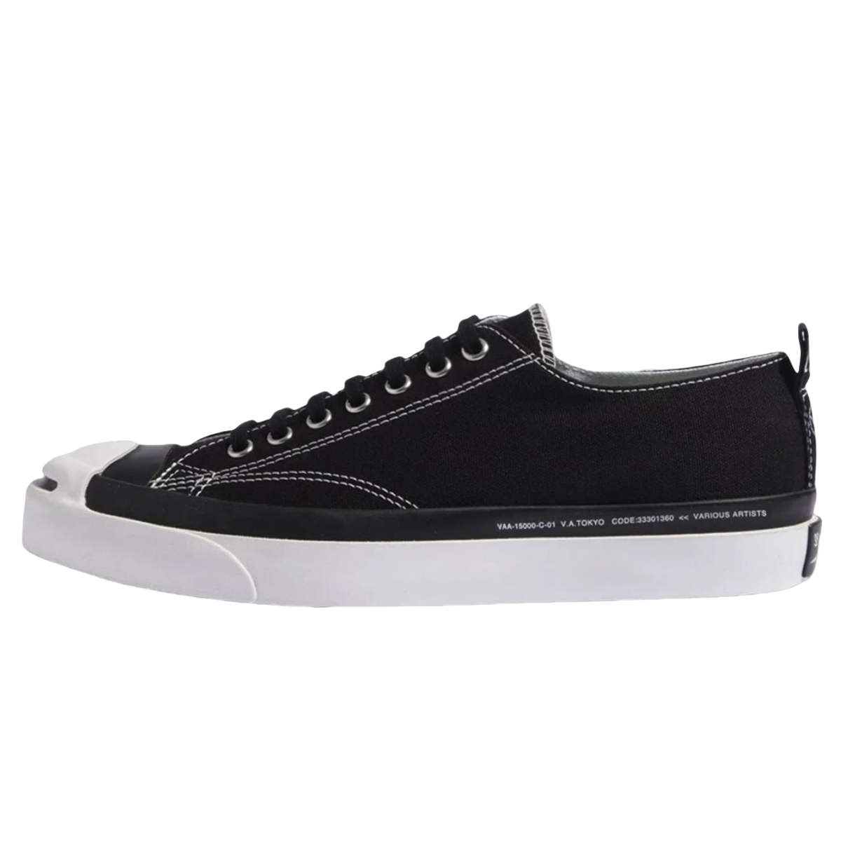 Converse Низкие износостойкие парусиновые туфли Various Artists x Fragment Design x Jack Purcell, цвет унисекс, черный, белый