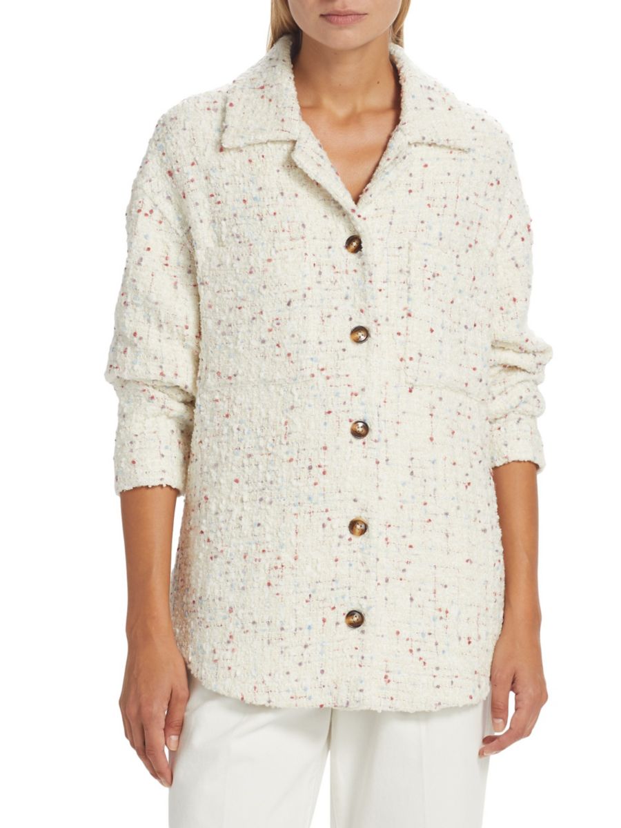 

Твидовый пиджак Талулла Favorite Daughter, слоновая кость