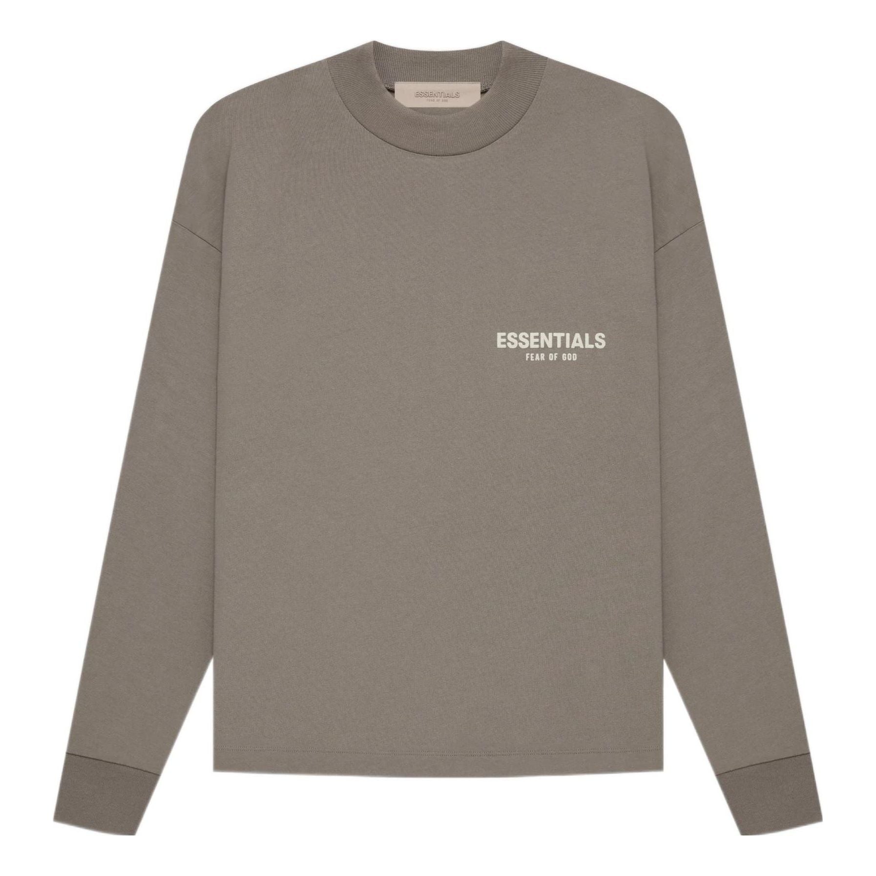 

Футболка Fear of God Essentials SS22 Mensessentials Long Sleeve Tee 'Desert Taupe' FOG-SS22-462, желто-коричневый