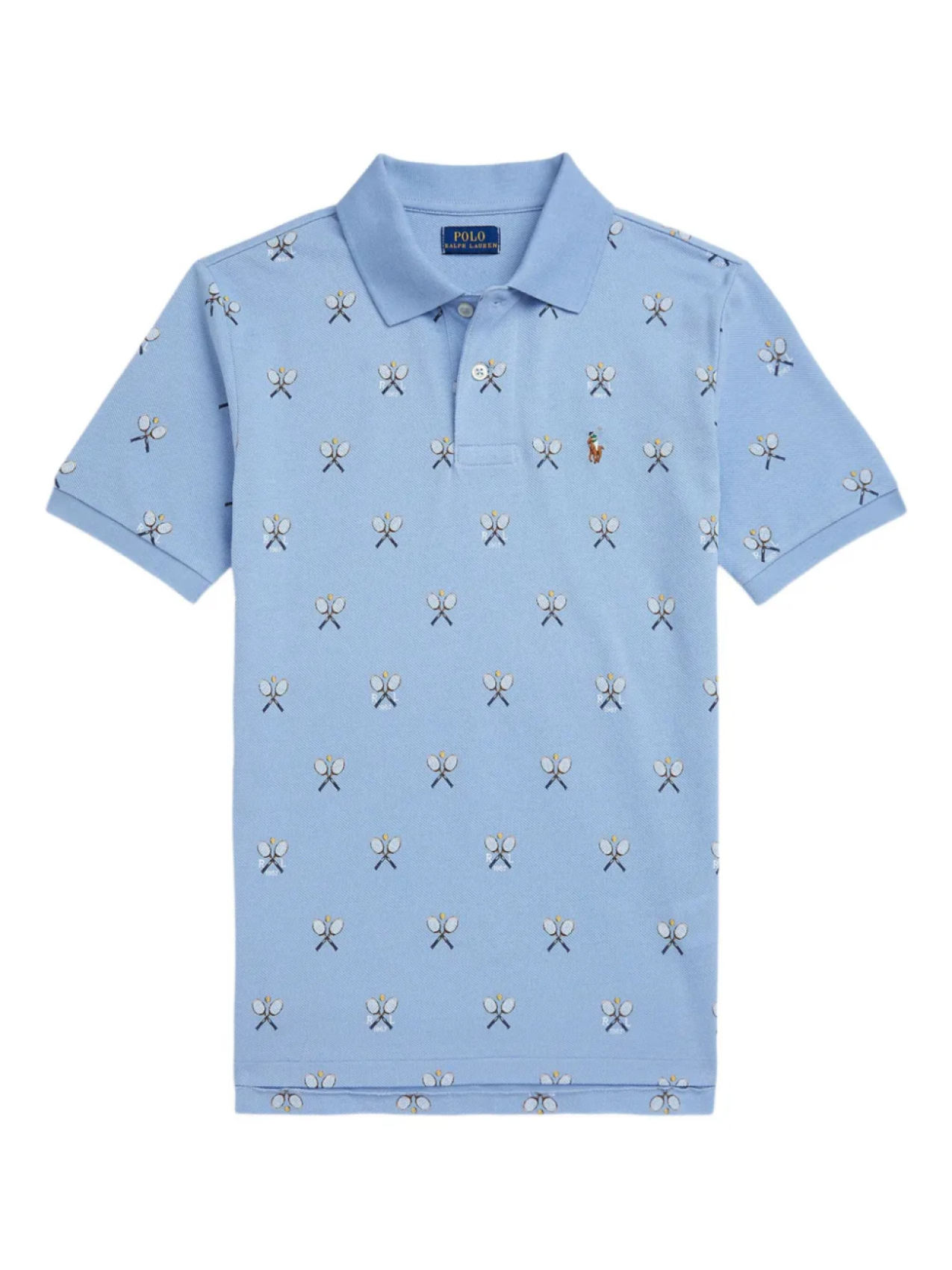 

POLO RALPH LAUREN KIDS рубашка поло с вышивкой Polo Pony, синий