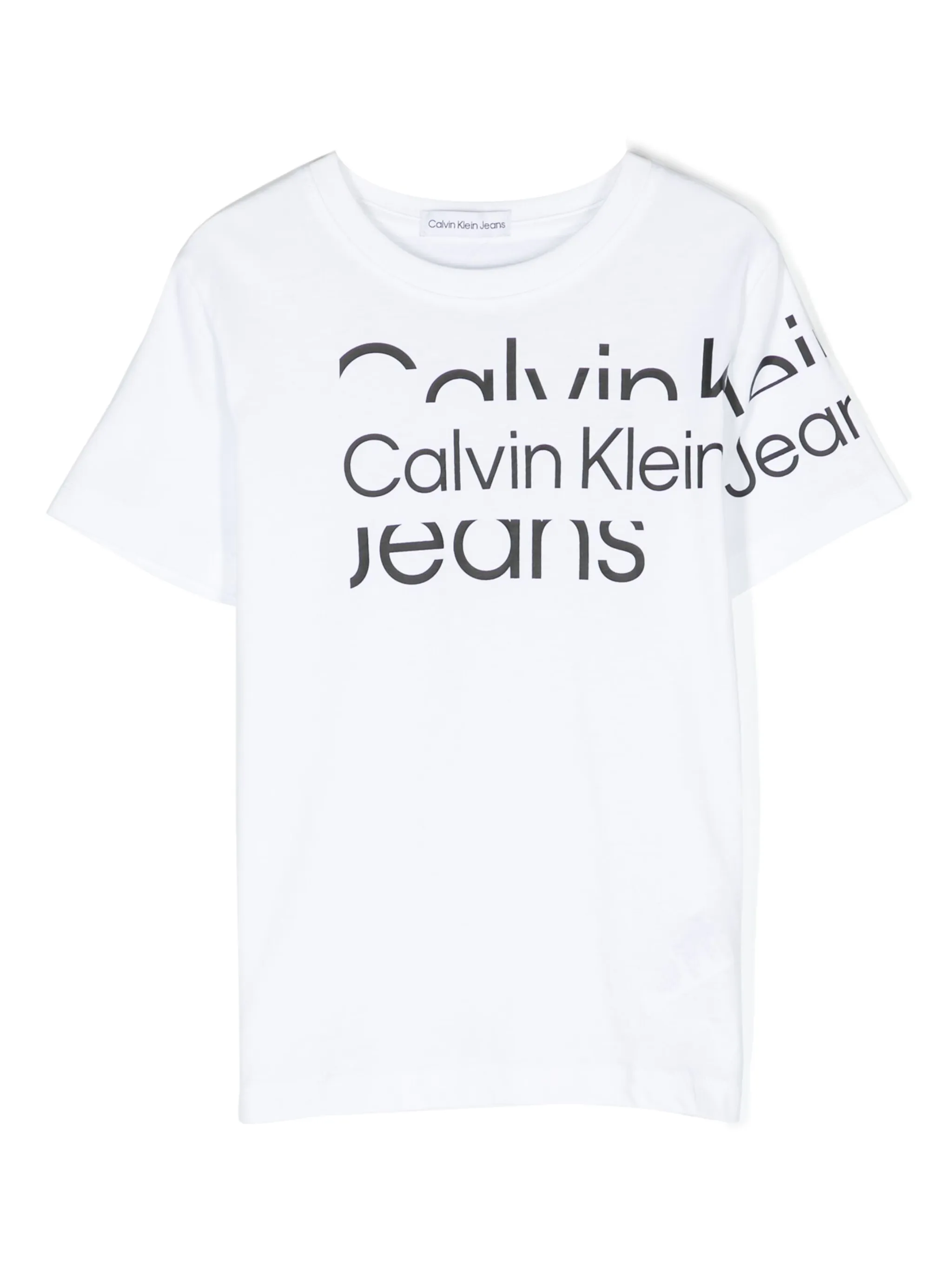 

Футболка с логотипом Calvin Klein Kids, белый