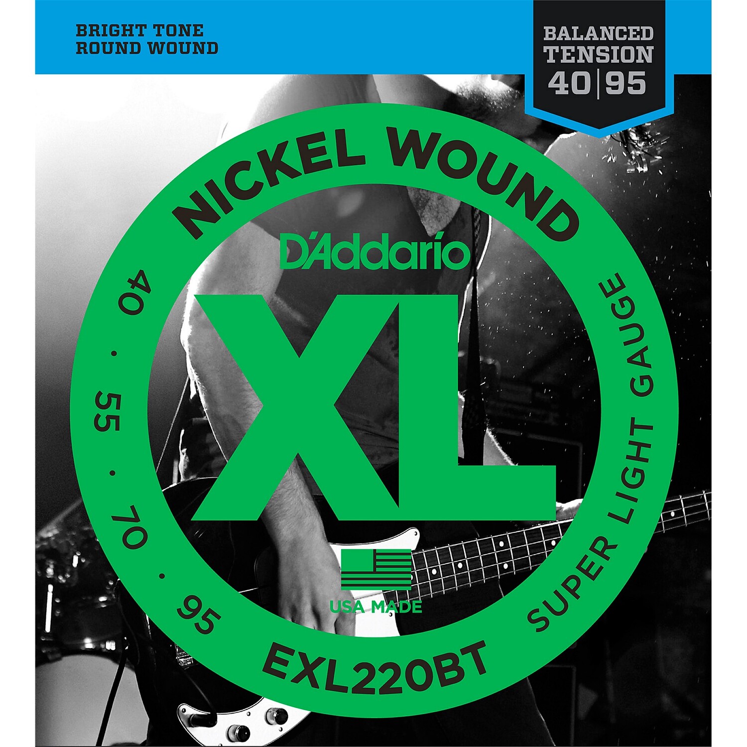

D'Addario EXL220BT Набор длинных струн для электробаса Balanced Tension 40-95