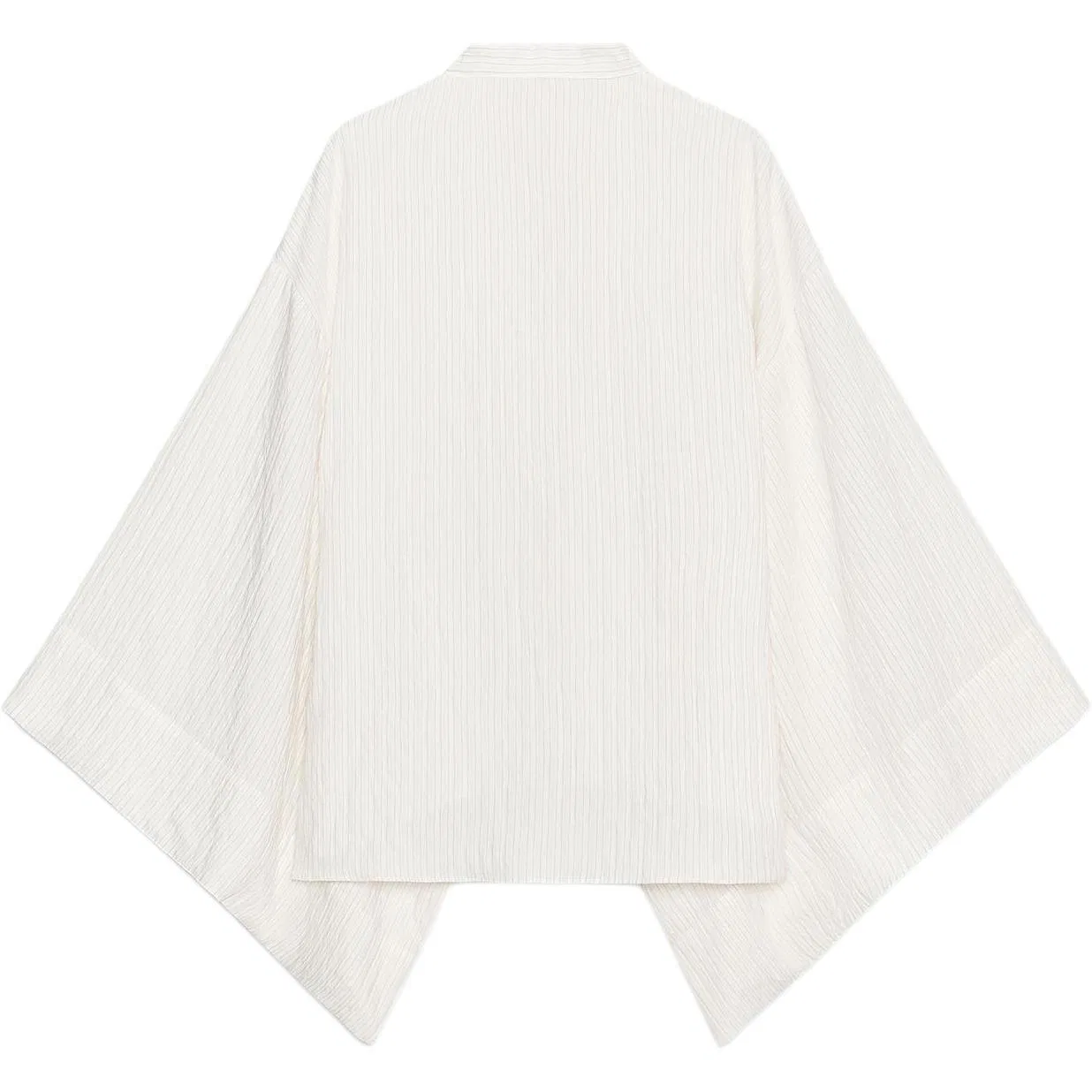 Женская рубашка с V-образным вырезом Frosted White ZARA, Frosted White — фото 3
