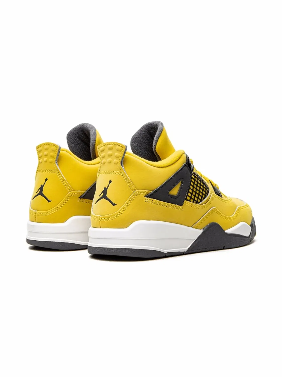 Кроссовки Retro 4 "Lightning" Jordan, желтый — фото 4