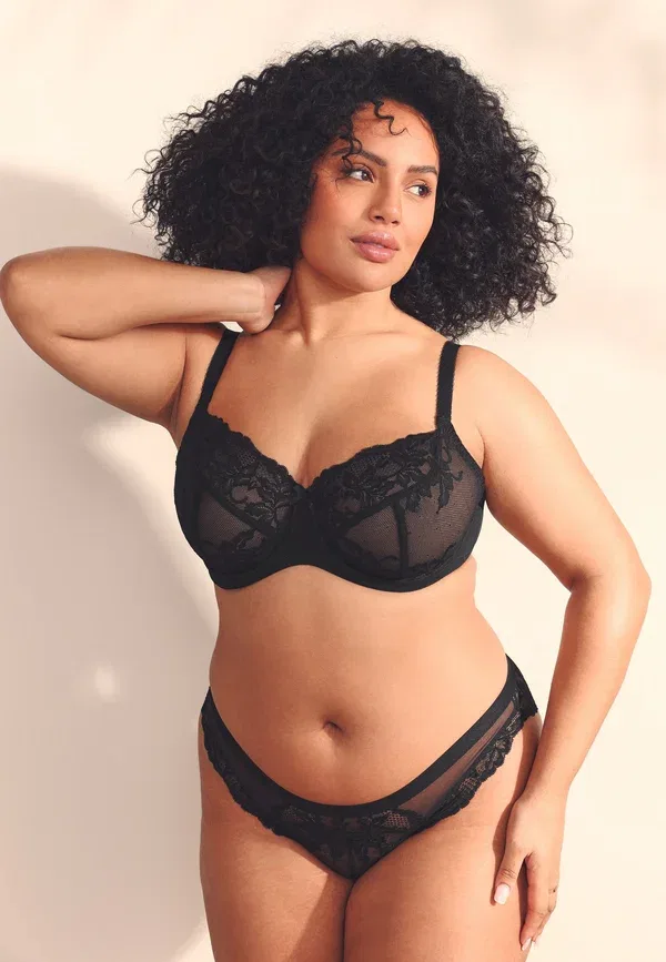 Набор бюстгальтеров балконет из кружева 2 Pack Non Pad - Balconette Bra Next Black, черный — фото 4