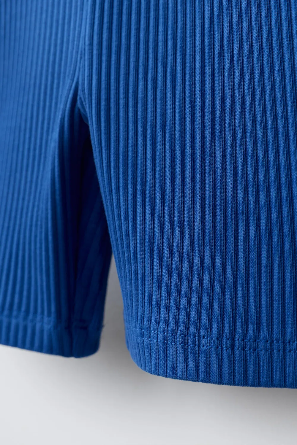 Велолеггинсы в рубчик с тисненым текстом ZARA, Bluish — фото 4