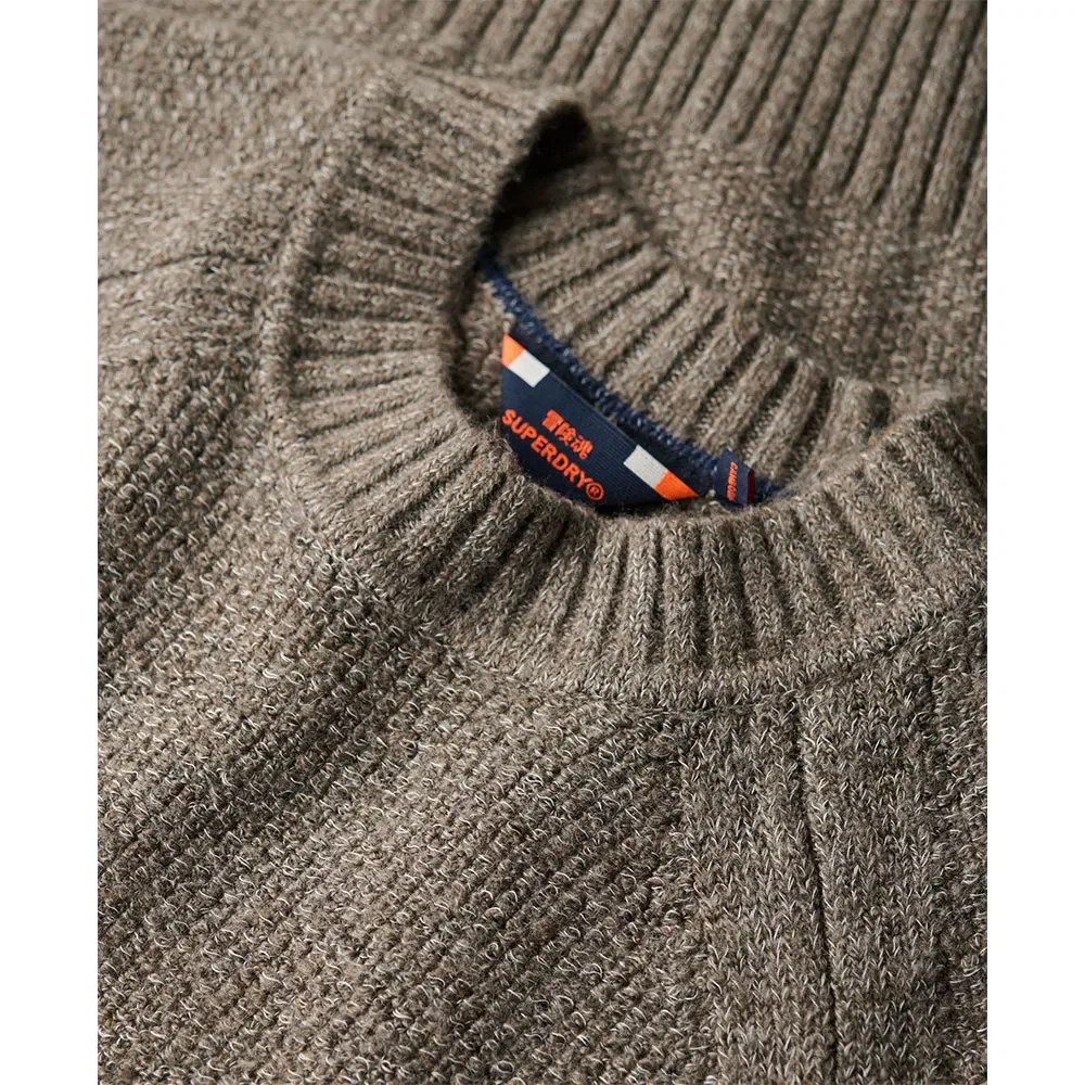 Свитер Chunky Raglan Superdry, коричневый — фото 3