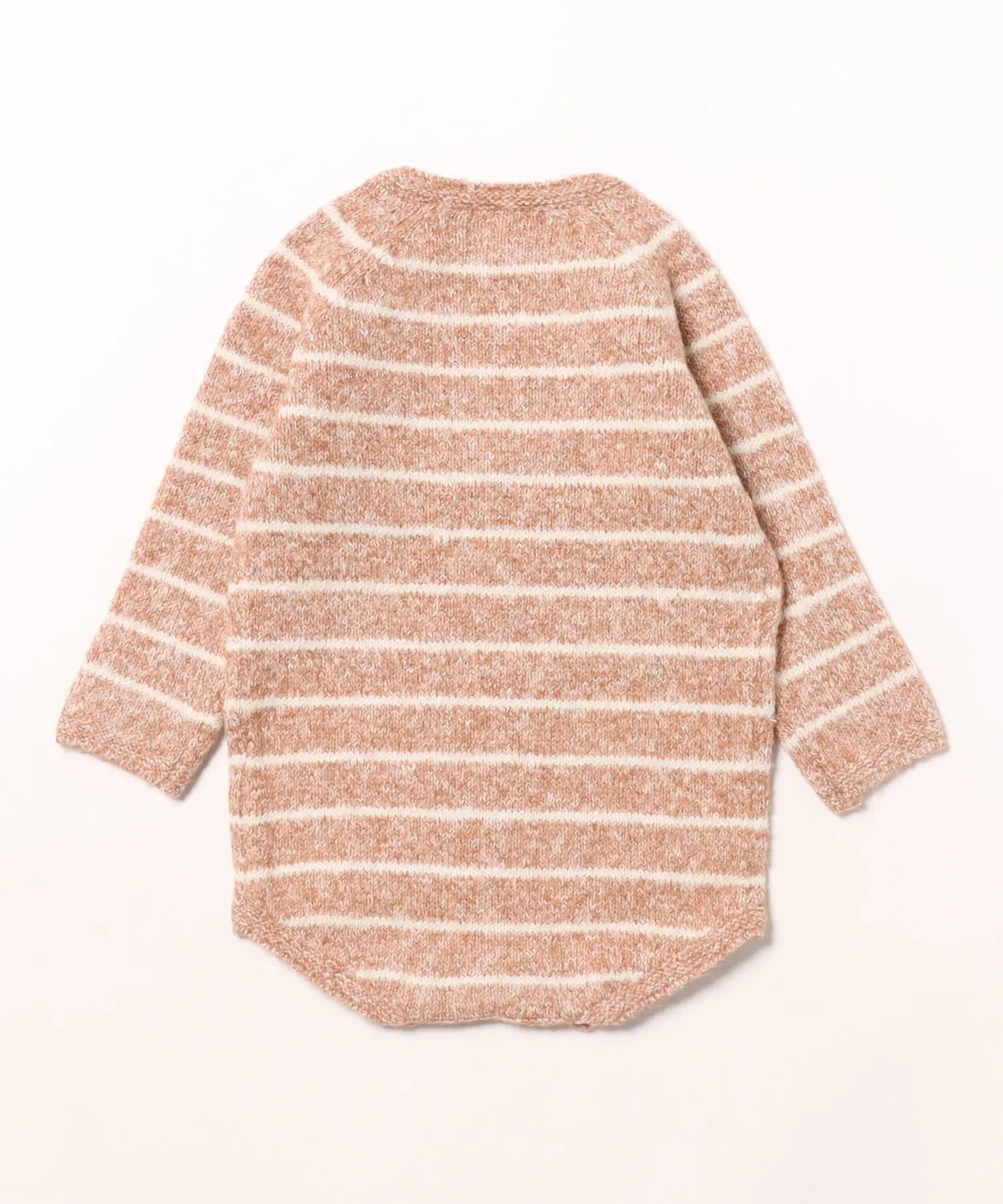 Детский боди-комбинезон с длинным рукавомRiggens Romper Quincy Mae, Cinnamon Stripe — фото 2