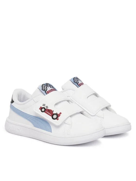 Кроссовки Puma Smash 3.0 Racing Crew V Puma, белый — фото 2