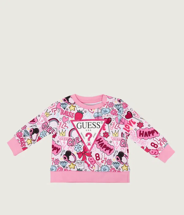 Детская толстовка для девочек хлопковая Guess, Rosa