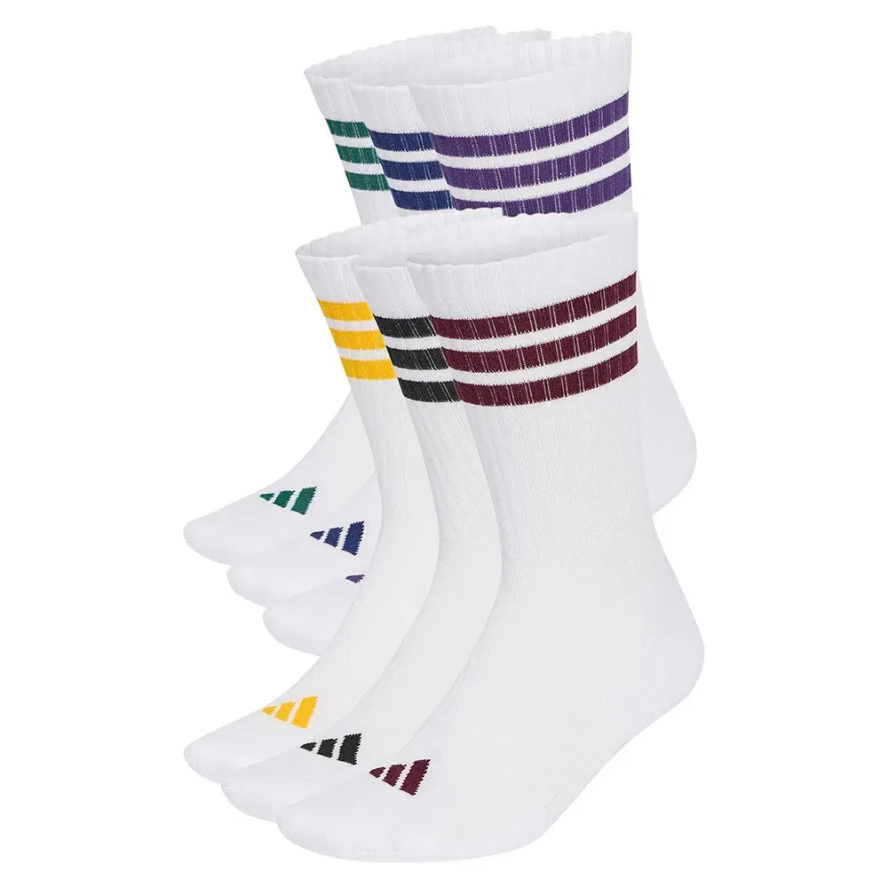 Женские носки с поддержкой свода стопы Adidas 3 Stripes Essentials Cushioned Crew, White