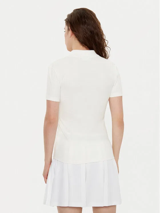 Поло Lacoste Slim Fit, кремовый — фото 3