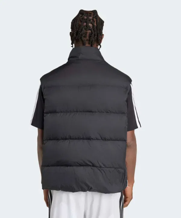 Пуховый жилет Climawarm 3-Stripes, Adidas, черный — фото 2
