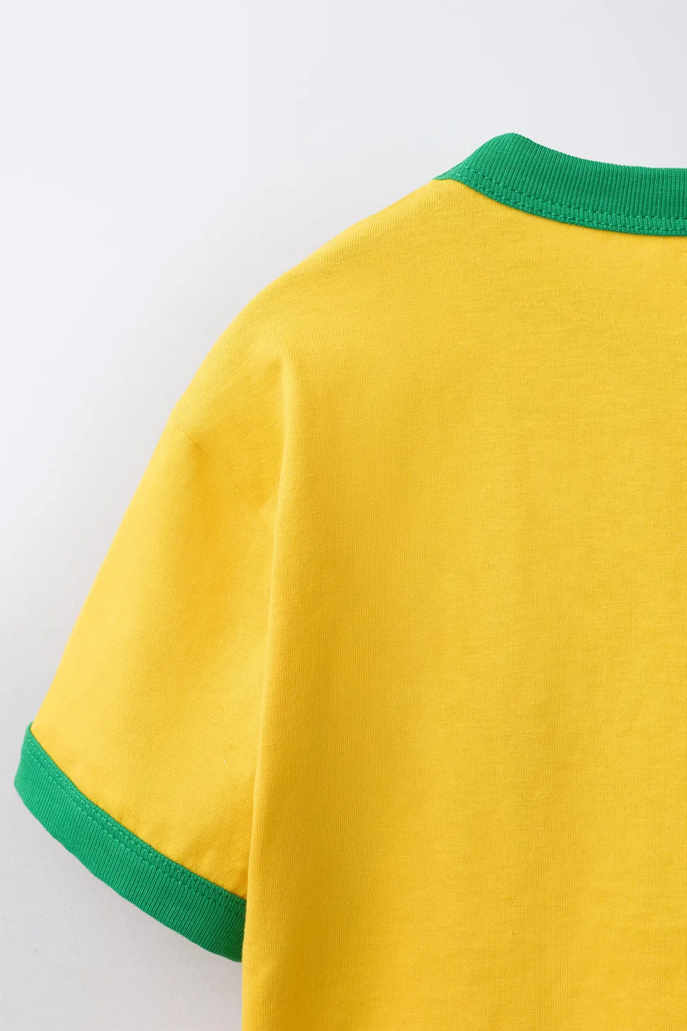 Футболка с контрастным слоганом ZARA, Yellow — фото 4