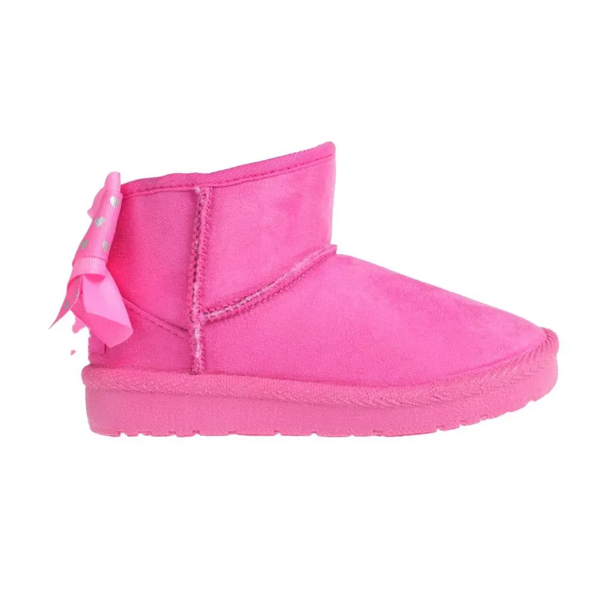 Детские ботинки для девочек зимние с бантом Bebe, Fuchsia — фото 2