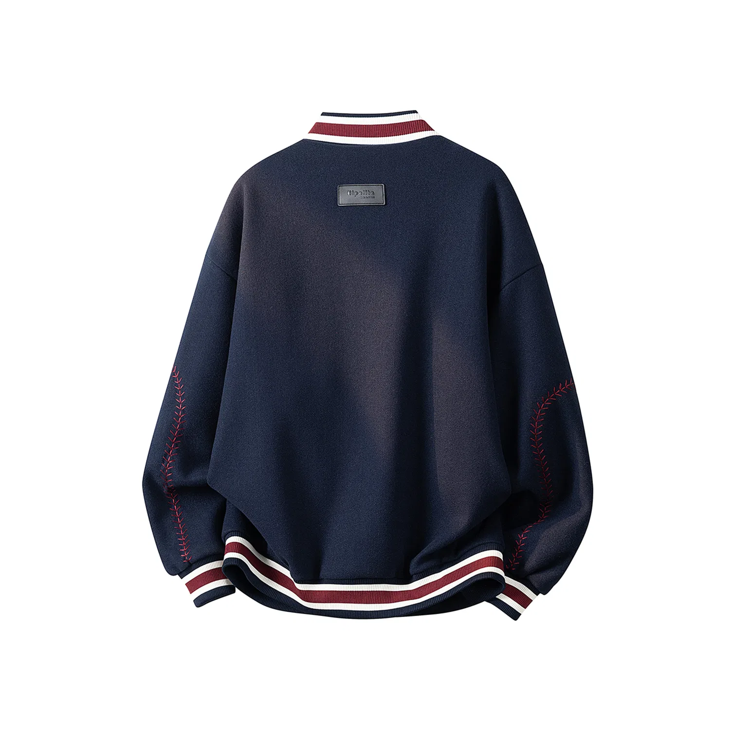 Детская бейсбольная куртка с воротником Navy Blue DIY Badge WARRIOR — фото 4
