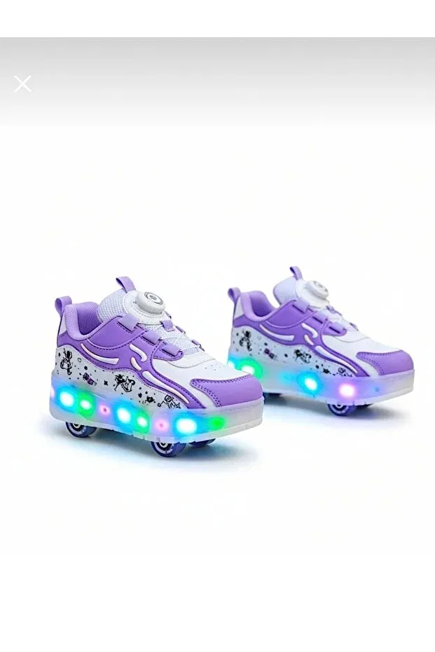 Детские кроссовки для девочек с подсветкой Rochy, Purple