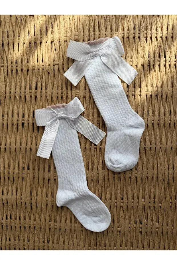 Детские носки для девочек хлопковые Myluni, White