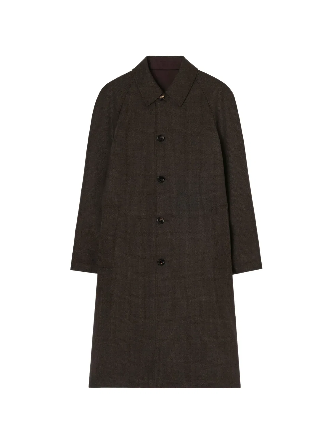 Пальто каркоат Parkbury двустороннее Burberry, коричневый